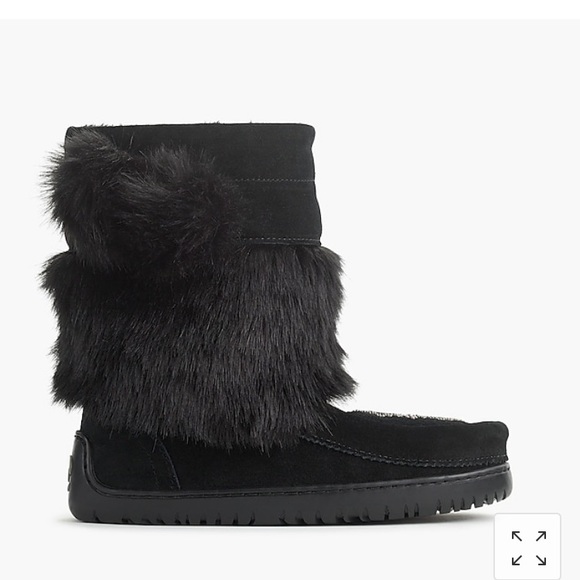 J. Crew Shoes - Manitobah for J.Crew faux-fur mukluks J. Crew Shoes - Manitobah for J.Crew faux-fur mukluks